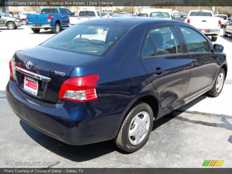 Nautical Blue Metallic / Dark Charcoal 2008 Toyota Yaris Sedan
