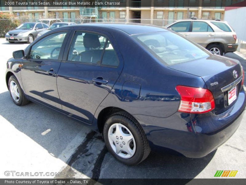 Nautical Blue Metallic / Dark Charcoal 2008 Toyota Yaris Sedan