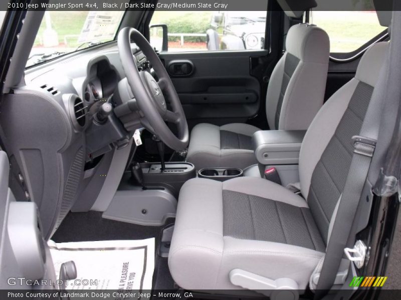 Black / Dark Slate Gray/Medium Slate Gray 2010 Jeep Wrangler Sport 4x4
