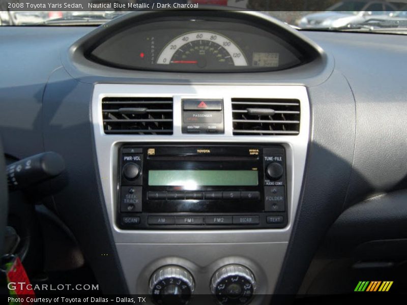 Nautical Blue Metallic / Dark Charcoal 2008 Toyota Yaris Sedan