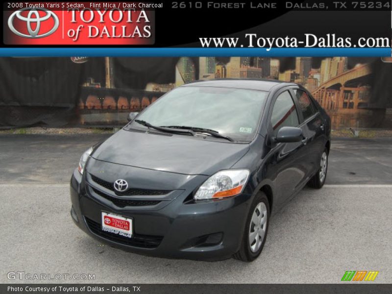 Flint Mica / Dark Charcoal 2008 Toyota Yaris S Sedan