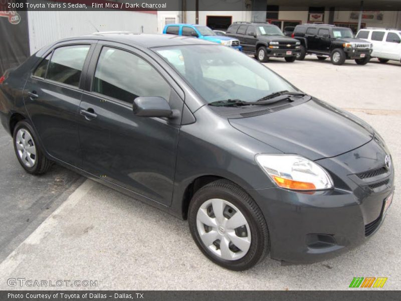 Flint Mica / Dark Charcoal 2008 Toyota Yaris S Sedan
