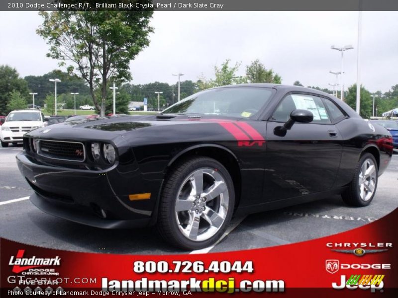Brilliant Black Crystal Pearl / Dark Slate Gray 2010 Dodge Challenger R/T