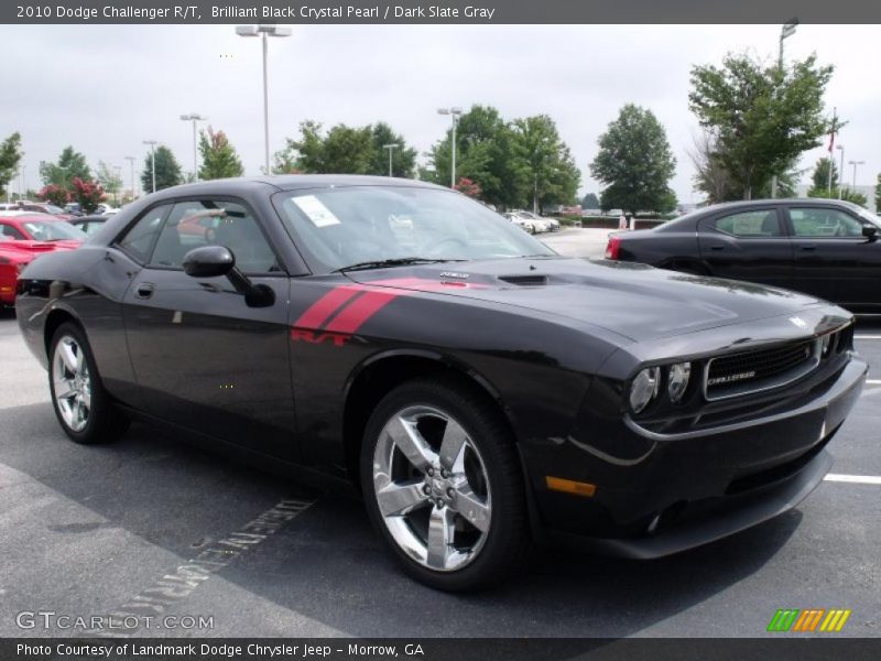 Brilliant Black Crystal Pearl / Dark Slate Gray 2010 Dodge Challenger R/T