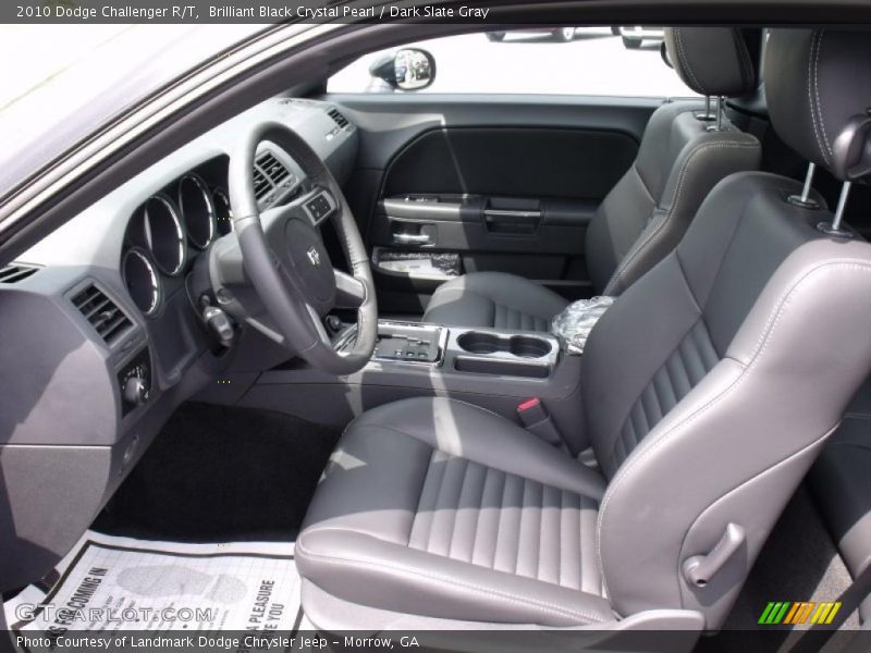 Brilliant Black Crystal Pearl / Dark Slate Gray 2010 Dodge Challenger R/T