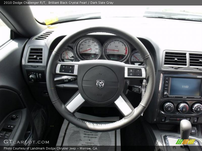 Brilliant Black Crystal Pearl / Dark Slate Gray 2010 Dodge Challenger R/T