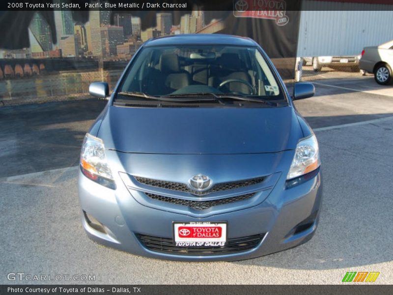 Pacific Blue Metallic / Dark Charcoal 2008 Toyota Yaris Sedan