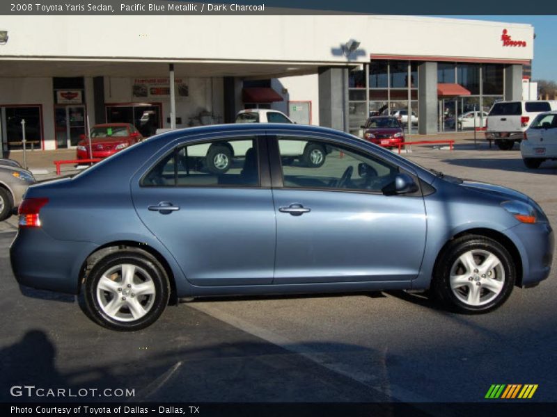 Pacific Blue Metallic / Dark Charcoal 2008 Toyota Yaris Sedan