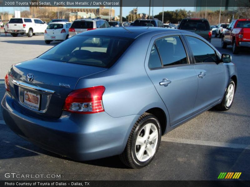Pacific Blue Metallic / Dark Charcoal 2008 Toyota Yaris Sedan
