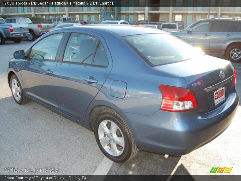 Pacific Blue Metallic / Dark Charcoal 2008 Toyota Yaris Sedan
