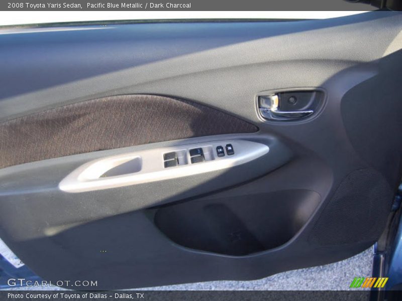 Pacific Blue Metallic / Dark Charcoal 2008 Toyota Yaris Sedan