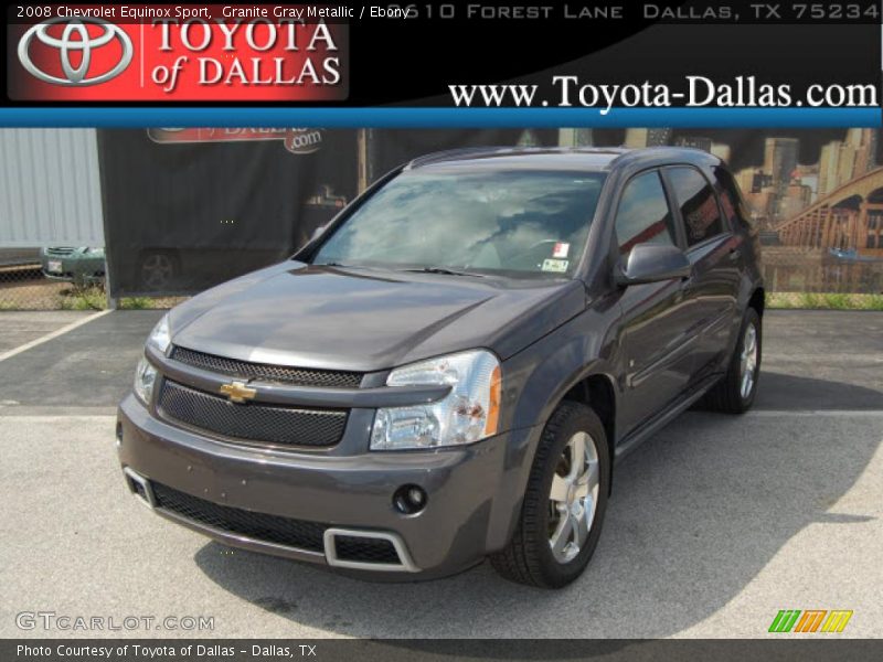 Granite Gray Metallic / Ebony 2008 Chevrolet Equinox Sport
