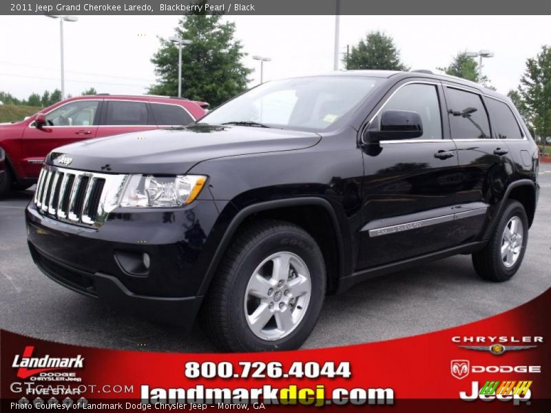 Blackberry Pearl / Black 2011 Jeep Grand Cherokee Laredo