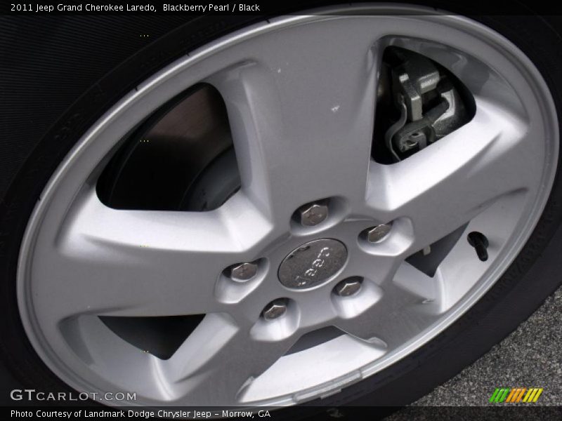Blackberry Pearl / Black 2011 Jeep Grand Cherokee Laredo