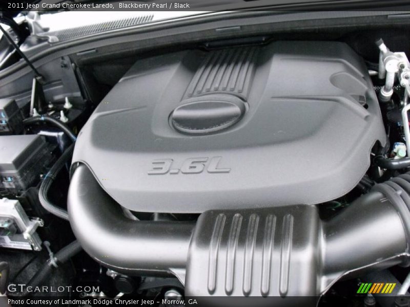 Blackberry Pearl / Black 2011 Jeep Grand Cherokee Laredo