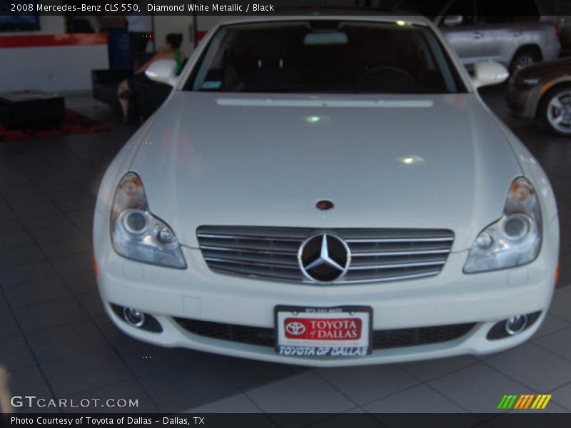 Diamond White Metallic / Black 2008 Mercedes-Benz CLS 550