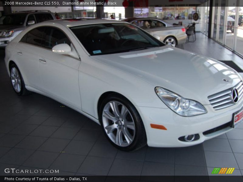 Diamond White Metallic / Black 2008 Mercedes-Benz CLS 550