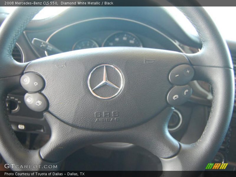 Diamond White Metallic / Black 2008 Mercedes-Benz CLS 550