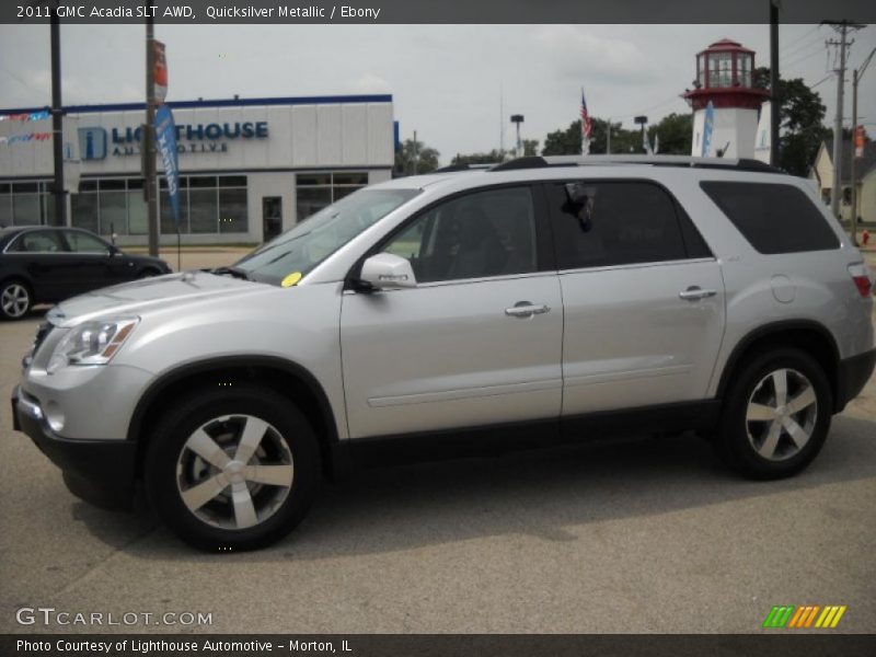 Quicksilver Metallic / Ebony 2011 GMC Acadia SLT AWD