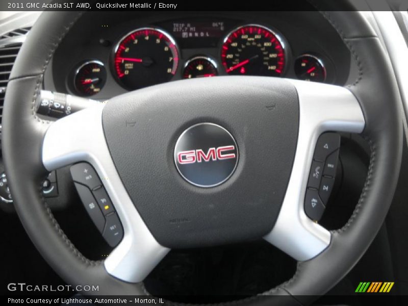 Quicksilver Metallic / Ebony 2011 GMC Acadia SLT AWD