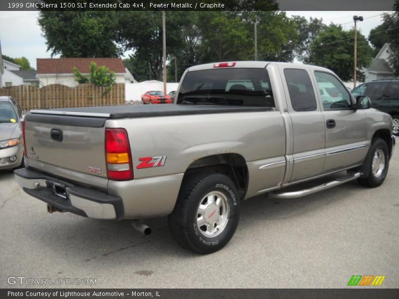 Pewter Metallic / Graphite 1999 GMC Sierra 1500 SLT Extended Cab 4x4