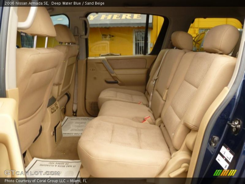 Deep Water Blue / Sand Beige 2006 Nissan Armada SE
