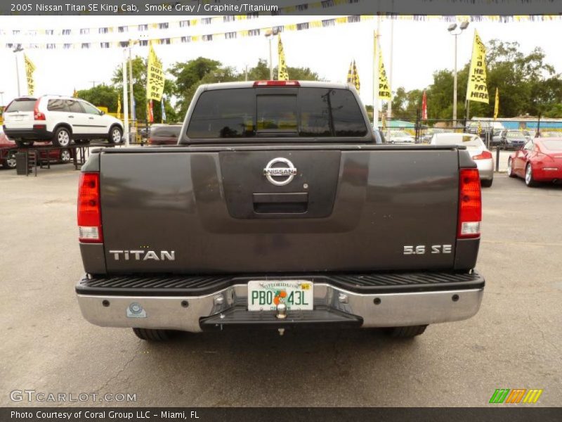 Smoke Gray / Graphite/Titanium 2005 Nissan Titan SE King Cab