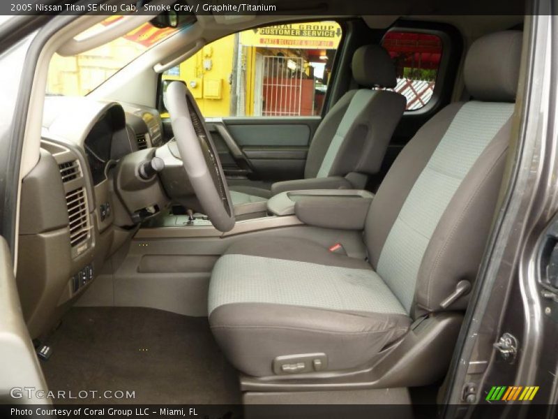 Smoke Gray / Graphite/Titanium 2005 Nissan Titan SE King Cab