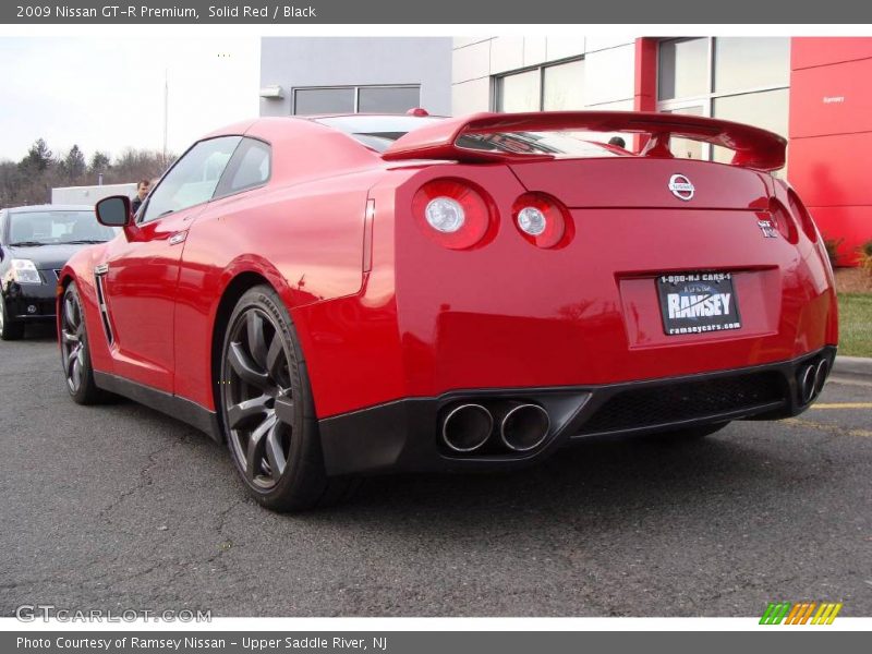Solid Red / Black 2009 Nissan GT-R Premium