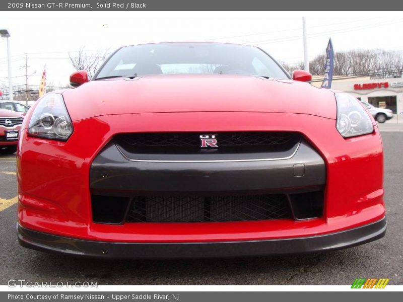 Solid Red / Black 2009 Nissan GT-R Premium