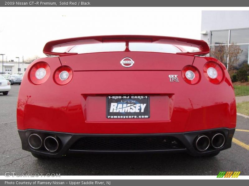 Solid Red / Black 2009 Nissan GT-R Premium