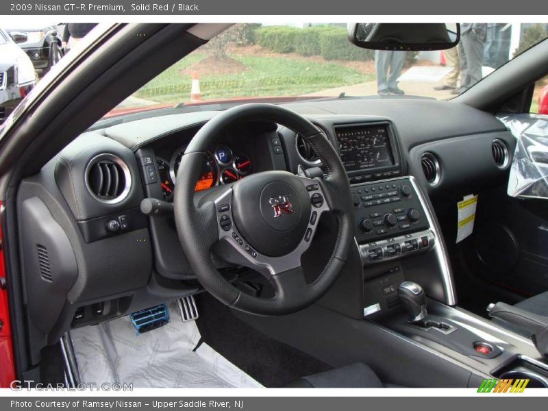 Solid Red / Black 2009 Nissan GT-R Premium