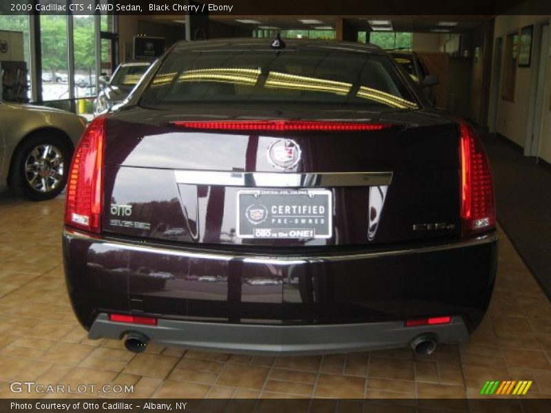 Black Cherry / Ebony 2009 Cadillac CTS 4 AWD Sedan