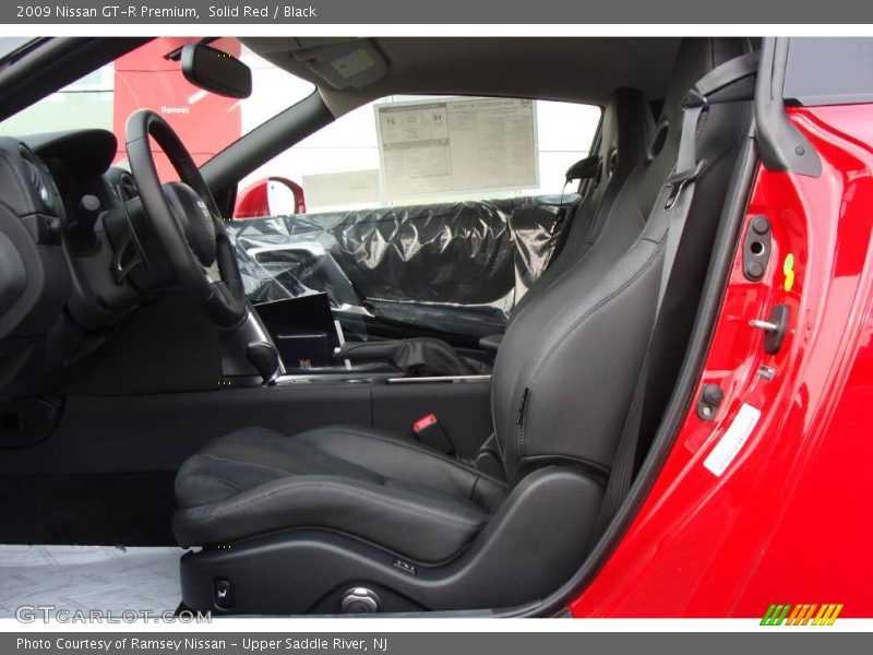 Solid Red / Black 2009 Nissan GT-R Premium