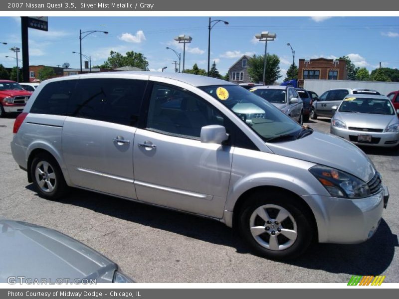 Silver Mist Metallic / Gray 2007 Nissan Quest 3.5