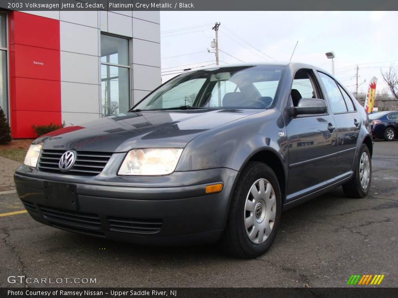 Platinum Grey Metallic / Black 2003 Volkswagen Jetta GL Sedan