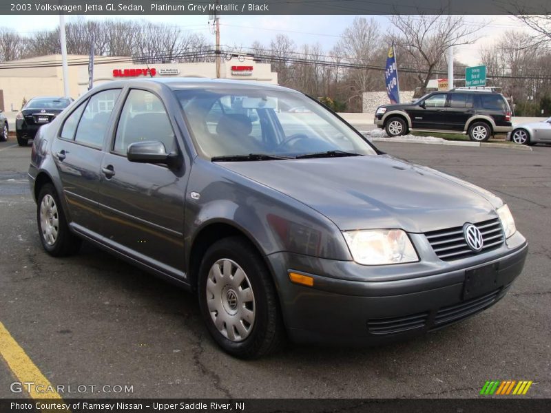 Platinum Grey Metallic / Black 2003 Volkswagen Jetta GL Sedan