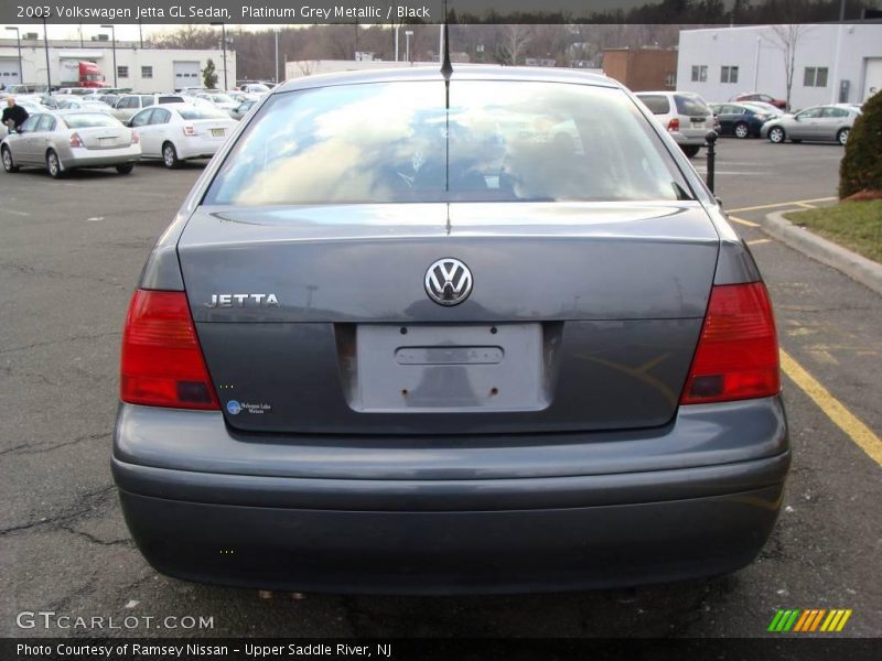 Platinum Grey Metallic / Black 2003 Volkswagen Jetta GL Sedan
