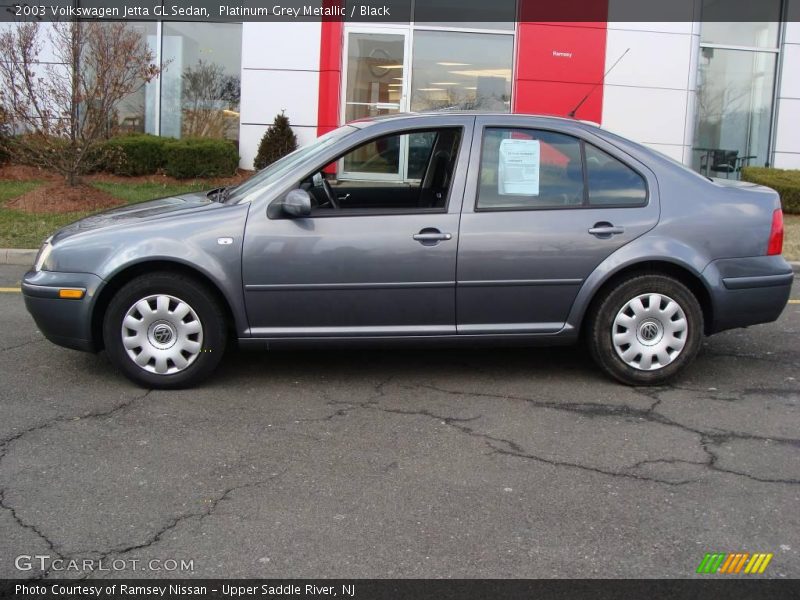 Platinum Grey Metallic / Black 2003 Volkswagen Jetta GL Sedan