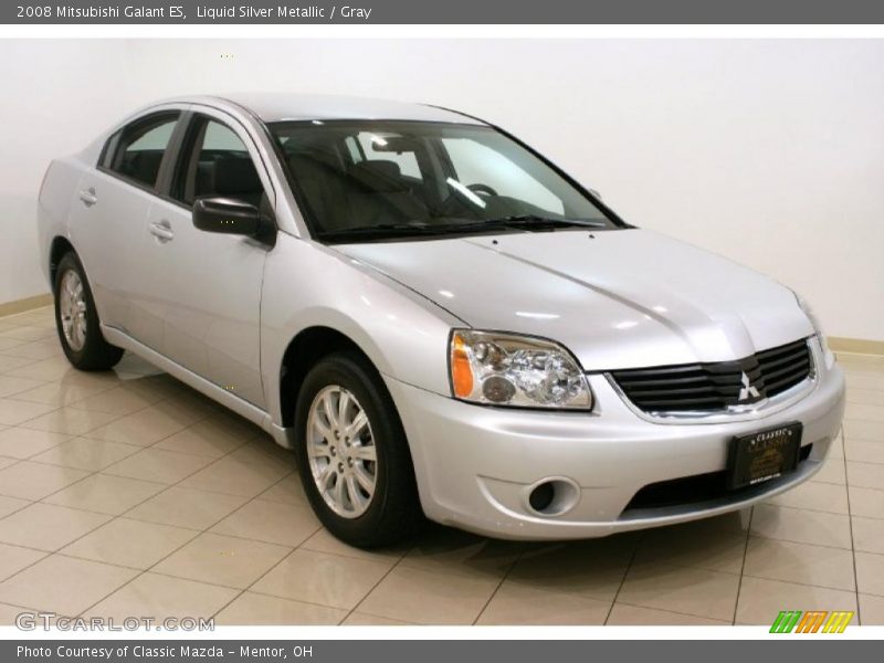 Liquid Silver Metallic / Gray 2008 Mitsubishi Galant ES