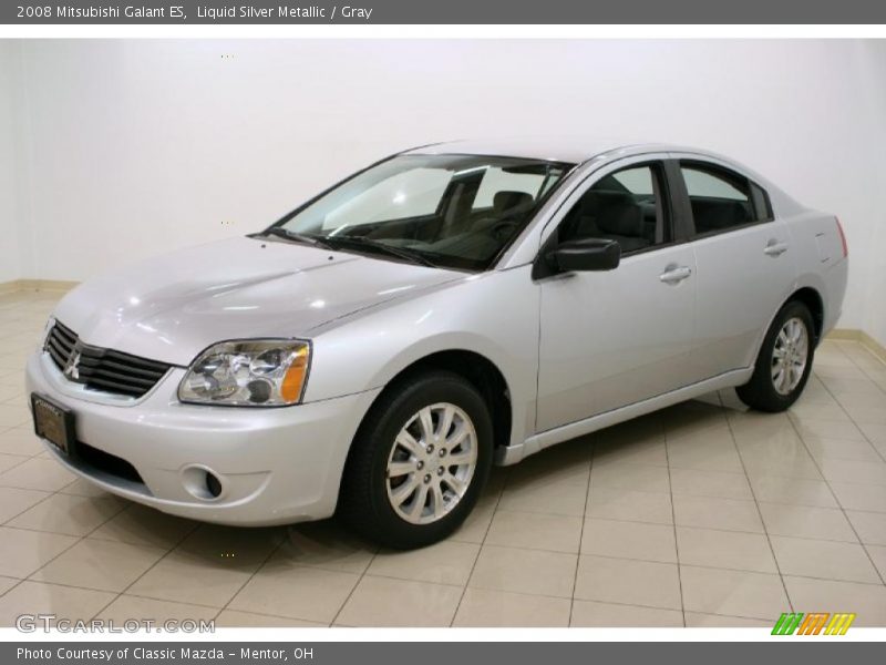 Liquid Silver Metallic / Gray 2008 Mitsubishi Galant ES