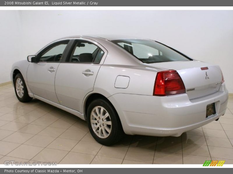 Liquid Silver Metallic / Gray 2008 Mitsubishi Galant ES