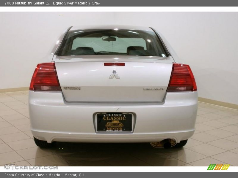 Liquid Silver Metallic / Gray 2008 Mitsubishi Galant ES