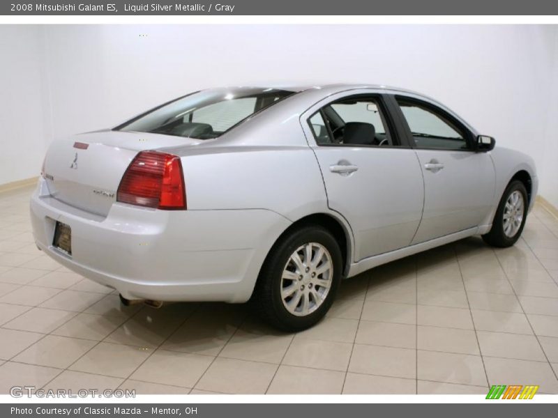 Liquid Silver Metallic / Gray 2008 Mitsubishi Galant ES