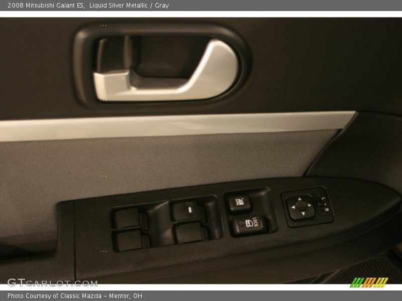 Liquid Silver Metallic / Gray 2008 Mitsubishi Galant ES
