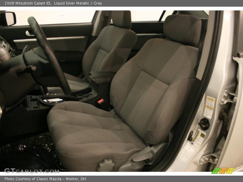 Liquid Silver Metallic / Gray 2008 Mitsubishi Galant ES
