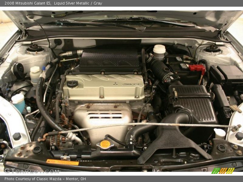 Liquid Silver Metallic / Gray 2008 Mitsubishi Galant ES