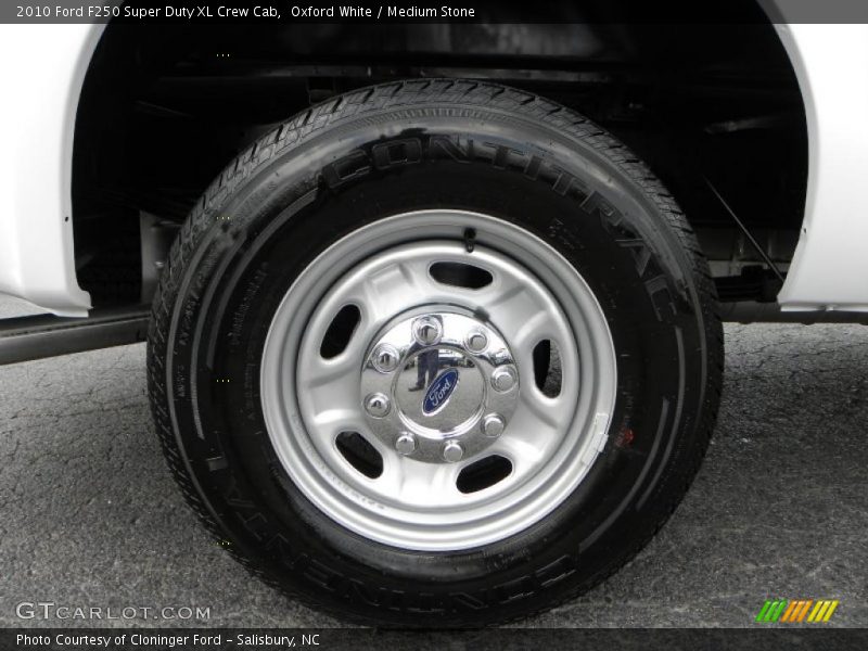 Oxford White / Medium Stone 2010 Ford F250 Super Duty XL Crew Cab