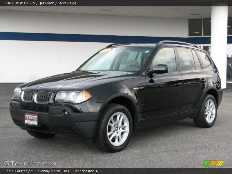 Jet Black / Sand Beige 2004 BMW X3 2.5i