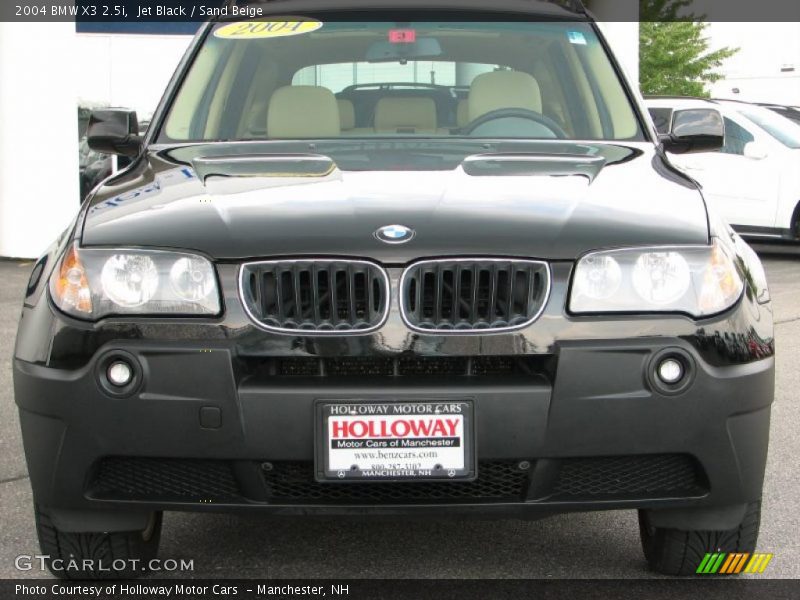 Jet Black / Sand Beige 2004 BMW X3 2.5i